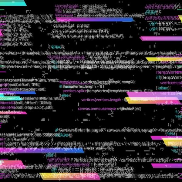 colorful lines of code on a computer screen