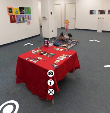 Lenore Thomas had a clear vision: to create an interactive gallery for the 2021 Student Exhibition where visitors could learn about and experience the success of the department’s graduating seniors–without ever setting foot inside the physical gallery.