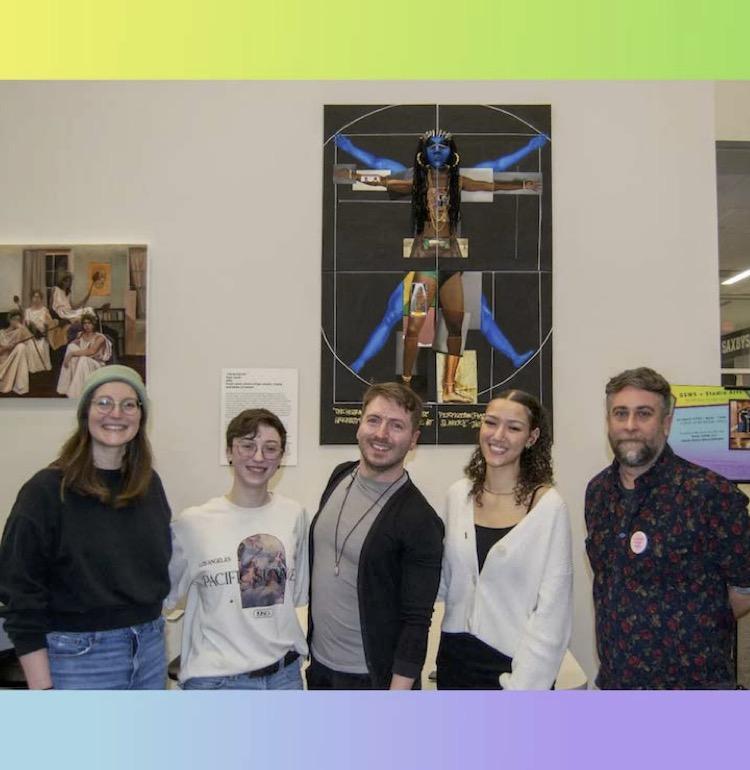 Katie Bullock, Sarah Avery Schoenberger, John Musser, Tesia Smith, and Scott Andrew pose for an image.